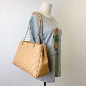 Kate Spade KH229 Carey Quilted Tote IN Tiramisu Mousse
